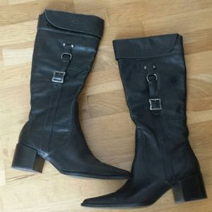 Like New Harley Davidson leather long Black boots